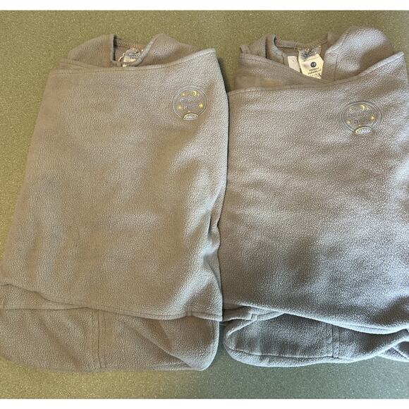 Halo Baby Fleece Sleep Sack Swaddle Preemie Grey Lot Of 2 - Picture 1 of 5